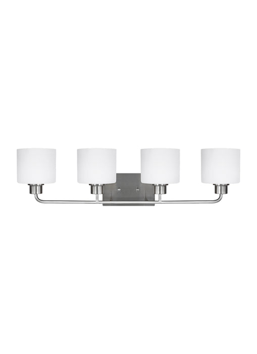 Generation Lighting - 4428804-962 - Four Light Wall / Bath - Canfield - Brushed Nickel