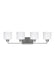 Generation Lighting - 4428804-962 - Four Light Wall / Bath - Canfield - Brushed Nickel