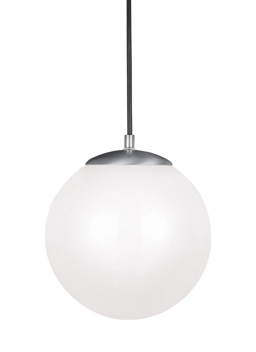 Generation Lighting - 602093S-04 - LED Pendant - Leo - Hanging Globe - Satin Aluminum
