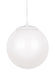 Generation Lighting - 602093S-15 - LED Pendant - Leo - Hanging Globe - White