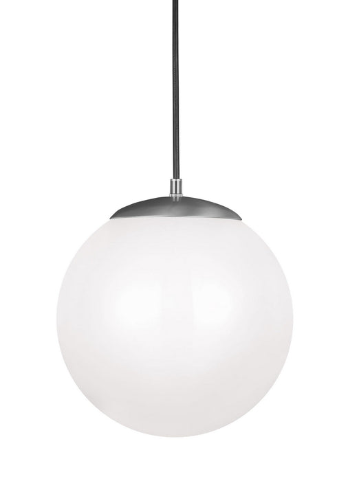 Generation Lighting - 602293S-04 - LED Pendant - Leo - Hanging Globe - Satin Aluminum