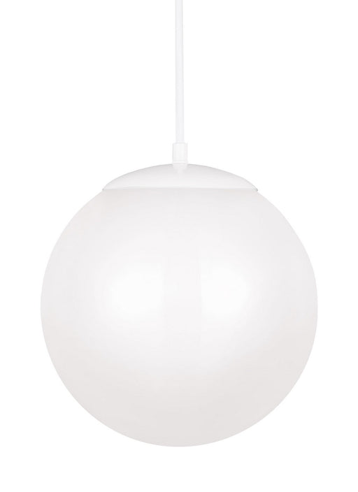Generation Lighting - 602293S-15 - LED Pendant - Leo - Hanging Globe - White