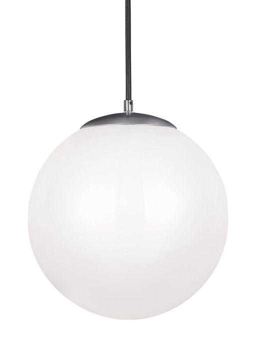 Generation Lighting - 602493S-04 - LED Pendant - Leo - Hanging Globe - Satin Aluminum