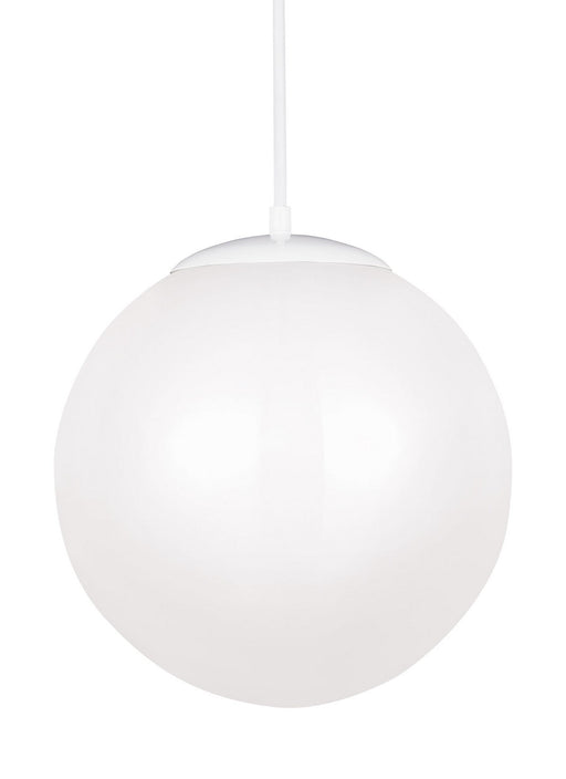 Generation Lighting - 602493S-15 - LED Pendant - Leo - Hanging Globe - White