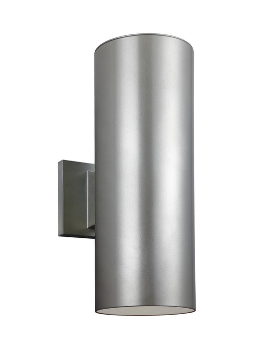 Generation Lighting - 8413897S-753 - LED Outdoor Wall Lantern - Outdoor Cylinders - Painted Brushed Nickel