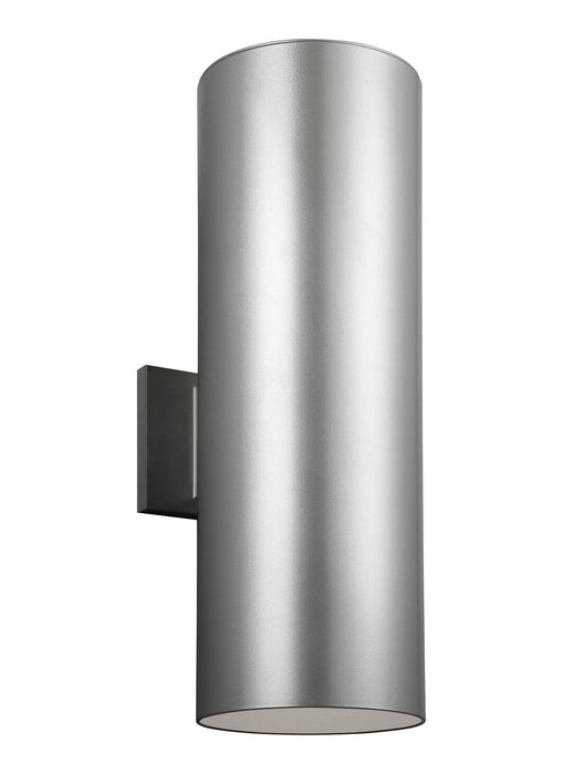 Generation Lighting - 8413997S-753 - LED Outdoor Wall Lantern - Outdoor Cylinders - Painted Brushed Nickel