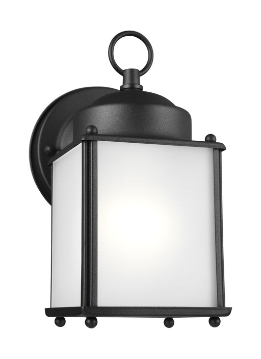 Generation Lighting - 8592001-12 - One Light Outdoor Wall Lantern - New Castle - Black