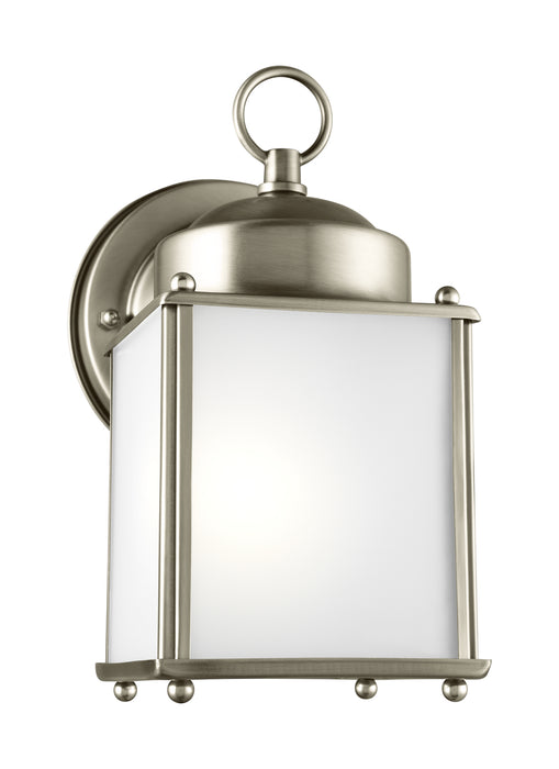 Generation Lighting - 8592001-965 - One Light Outdoor Wall Lantern - New Castle - Antique Brushed Nickel