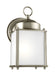 Generation Lighting - 8592001EN3-965 - One Light Outdoor Wall Lantern - New Castle - Antique Brushed Nickel
