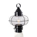 Norwell Lighting - 1321-BL-SE - One Light Post Mount - Cottage Onion Medium Post - Black