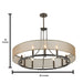 Norwell Lighting - 5236-ABPC-OZ - Nine Light Pendant - Ghost - Architectural Bronze