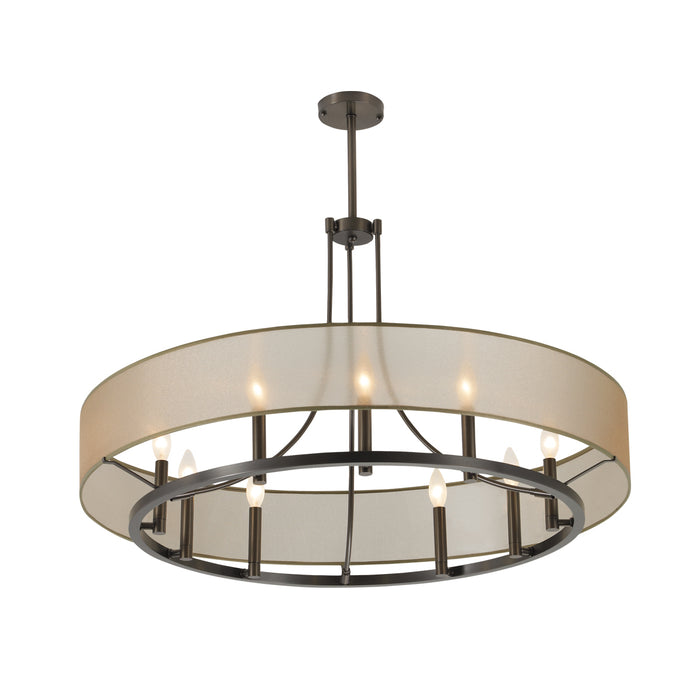 Norwell Lighting - 5236-ABPC-OZ - Nine Light Pendant - Ghost - Architectural Bronze