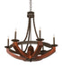 Meyda Tiffany - 199065 - Six Light Chandelier - Rustic Doyle - Oil Rubbed Bronze