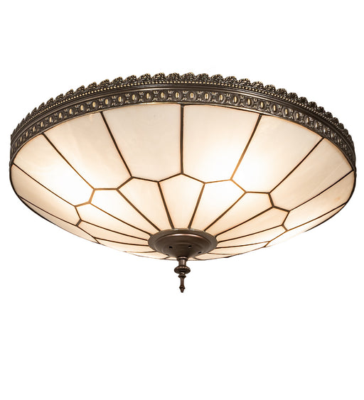 Meyda Tiffany - 199824 - Four Light Flushmount - Vincent - Mahogany Bronze