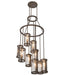 Meyda Tiffany - 200139 - Nine Light Chandelier - Cartier - Oil Rubbed Bronze