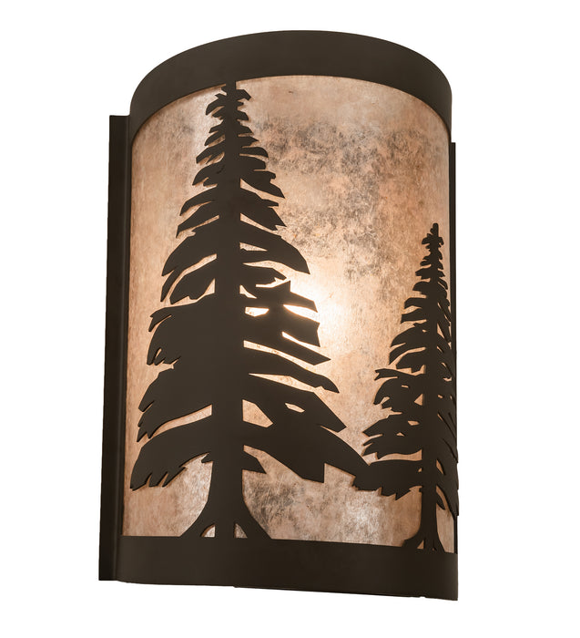 Meyda Tiffany - 200796 - One Light Wall Sconce - Tall Pines - Oil Rubbed Bronze