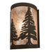 Meyda Tiffany - 200797 - One Light Wall Sconce - Tall Pines - Oil Rubbed Bronze