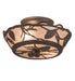 Meyda Tiffany - 201814 - Two Light Flushmount - Whispering Pines - Oil Rubbed Bronze