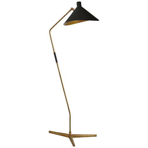 Visual Comfort - ARN 1013HAB-BLK - One Light Floor Lamp - Mayotte - Hand-Rubbed Antique Brass