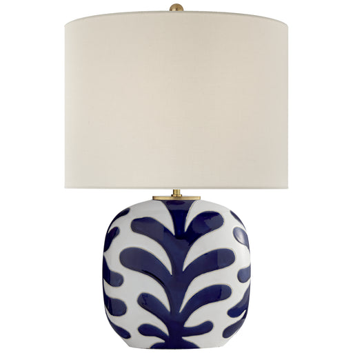 Visual Comfort - KS 3618NWT/CB-L - One Light Table Lamp - Parkwood - New White and Cobalt