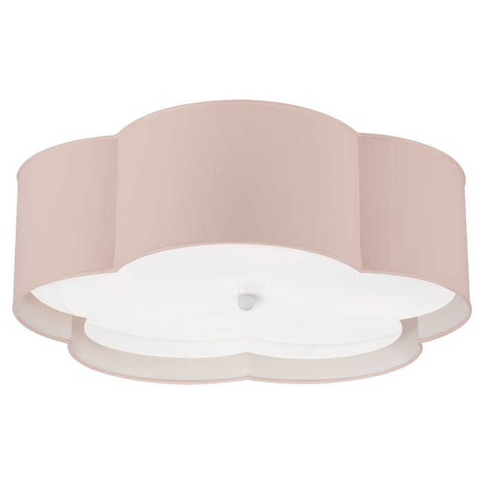 Visual Comfort - KS 4118PNK/WHT-FA - Four Light Flush Mount - Bryce - Pink and White