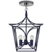 Visual Comfort - KS 5143NVY/PN - Four Light Mini Lantern - Cavanagh - French Navy and Polished Nickel