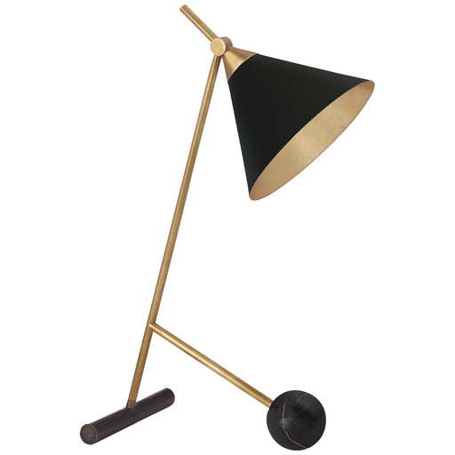 Visual Comfort - KW 3410BZ/AB-BLK - One Light Table Lamp - Cleo - Bronze with Antique-Burnished Brass