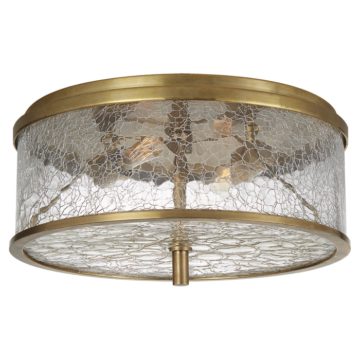 Visual Comfort - KW 4202AB-CRG - Two Light Flush Mount - Liaison - Antique-Burnished Brass