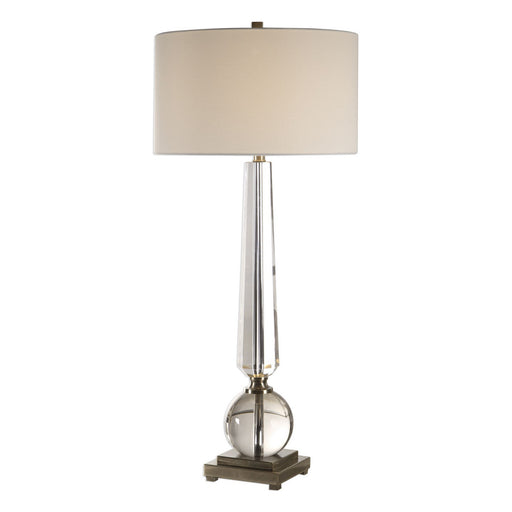 Uttermost - 27883 - One Light Table Lamp - Crista - Brushed Nickel