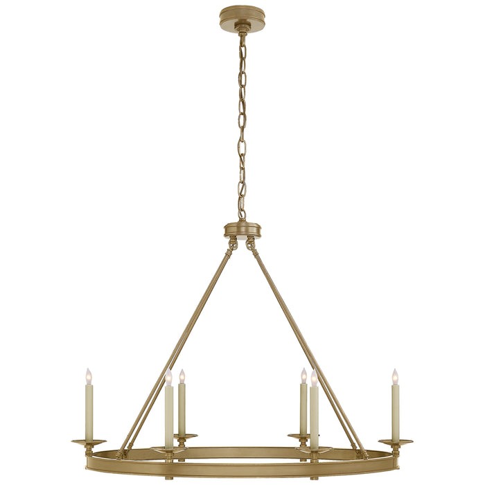 Visual Comfort - CHC 1603AB - Six Light Chandelier - Launceton - Antique- Burnished Brass