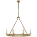 Visual Comfort - CHC 1603AB - Six Light Chandelier - Launceton - Antique- Burnished Brass