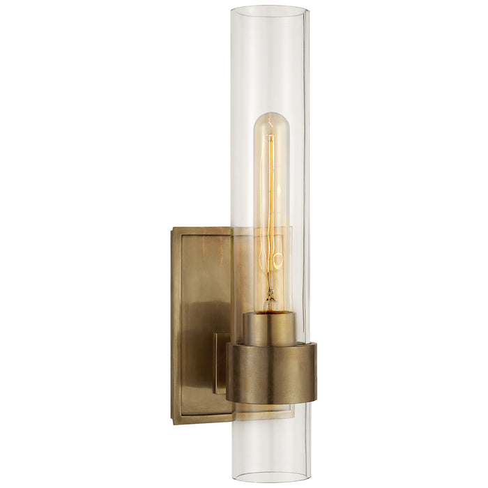Visual Comfort - S 2165HAB-CG - One Light Wall Sconce - Presidio - Hand-Rubbed Antique Brass