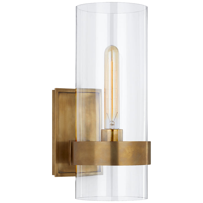 Visual Comfort - S 2166HAB-CG - One Light Wall Sconce - Presidio - Hand-Rubbed Antique Brass