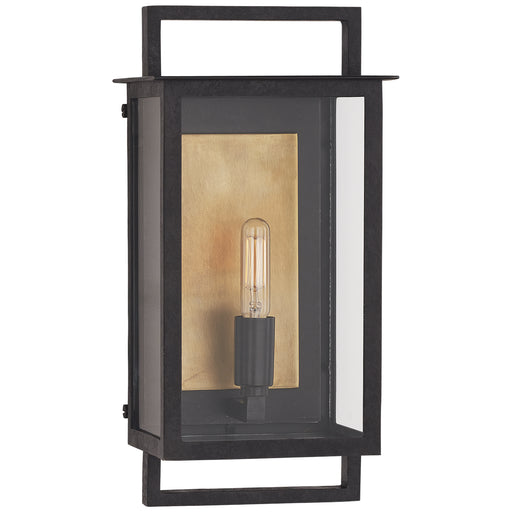 Visual Comfort - S 2190AI-CG - One Light Outdoor Wall Sconce - Halle - Aged Iron and Clear Glass