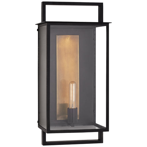 Visual Comfort - S 2192AI-CG - One Light Outdoor Wall Sconce - Halle - Aged Iron and Clear Glass