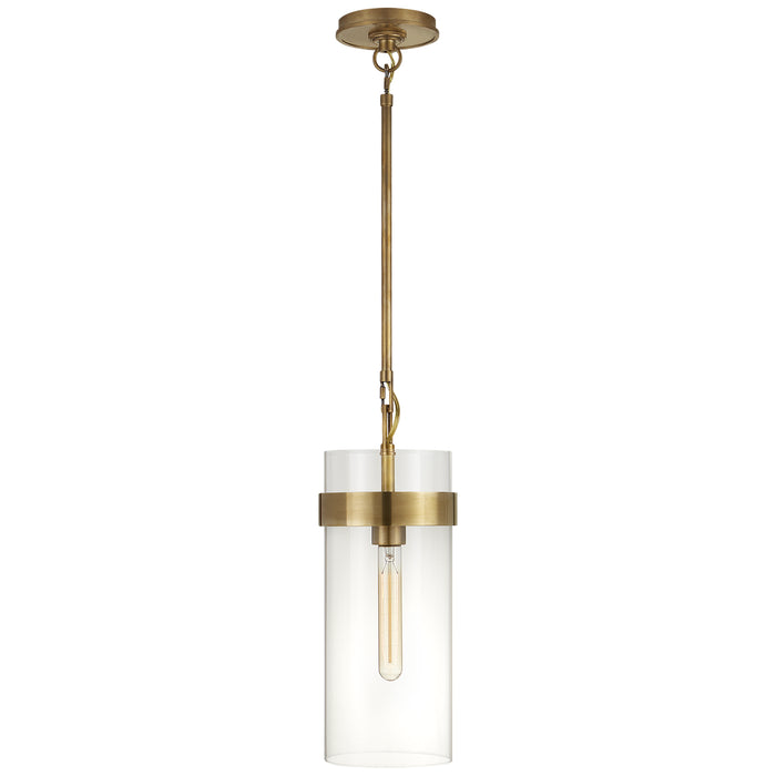 Visual Comfort - S 5673HAB-CG - One Light Pendant - Presidio - Hand-Rubbed Antique Brass