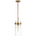Visual Comfort - S 5673HAB-CG - One Light Pendant - Presidio - Hand-Rubbed Antique Brass