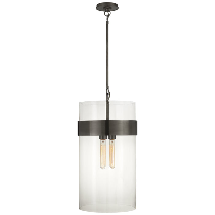 Visual Comfort - S 5674BZ-CG - Four Light Pendant - Presidio - Bronze