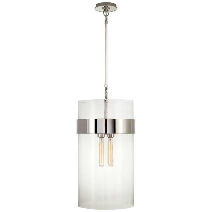 Visual Comfort - S 5674PN-CG - Four Light Pendant - Presidio - Polished Nickel