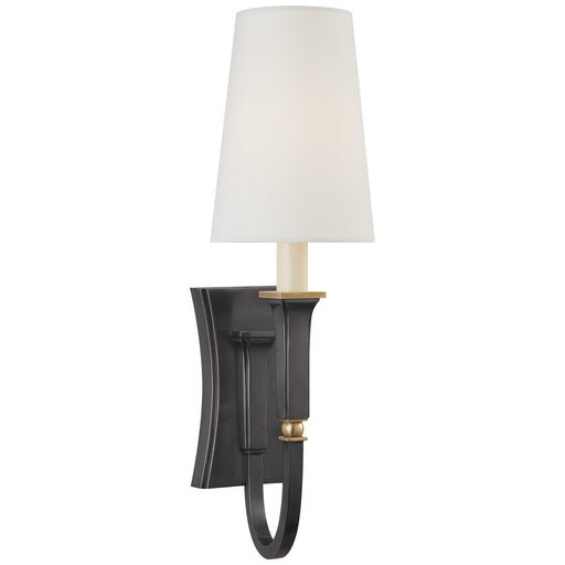 Visual Comfort - TOB 2272BZ/HAB-L - One Light Wall Sconce - Delphia - Bronze with Antique Brass