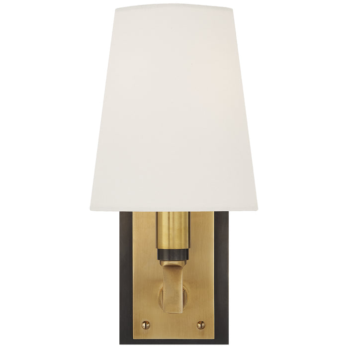 Visual Comfort - TOB 2284BZ/HAB-L - One Light Wall Sconce - Watson - Bronze with Antique Brass