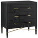 Currey and Company - 3000-0065 - Chest - Black Lacquered Linen/Champagne