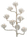 Currey and Company - 5000-0105 - Eight Light Wall Sconce - Marjorie Skouras - Silver Leaf
