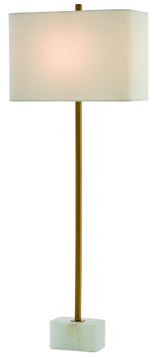 Currey and Company - 6000-0293 - One Light Table Lamp - Natural/Antique Brass