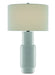 Currey and Company - 6000-0300 - One Light Table Lamp - White/Satin Black