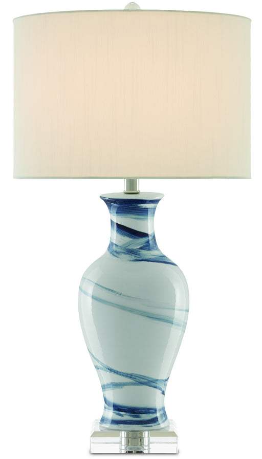 Currey and Company - 6000-0316 - One Light Table Lamp - White/Blue
