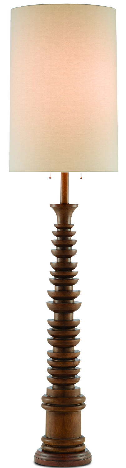 Currey and Company - 8000-0034 - Two Light Floor Lamp - Phyllis Morris - Natural