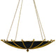 Currey and Company - 9000-0319 - Six Light Chandelier - Antique Gold Leaf/Gold Leaf/Satin Black