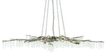 Currey and Company - 9000-0368 - Ten Light Chandelier - Aviva Stanoff - Textured Silver/Natural