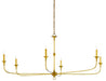 Currey and Company - 9000-0370 - Six Light Chandelier - Gold Leaf